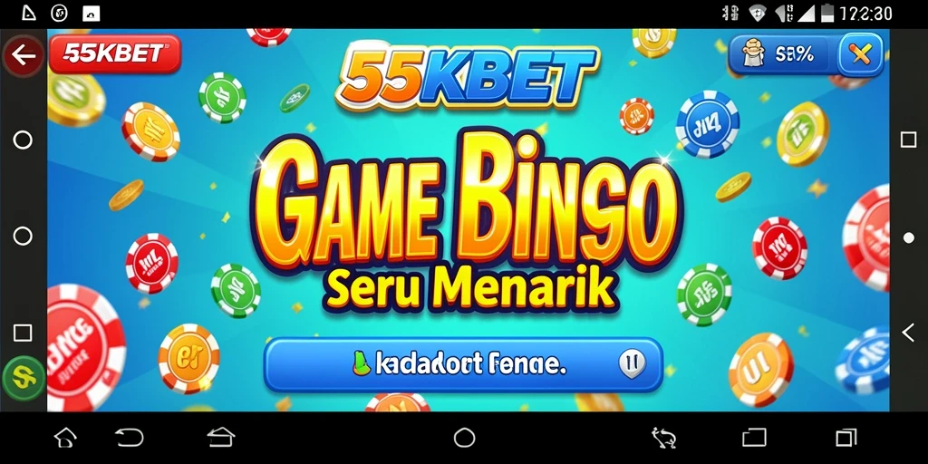 Tampilan screenshot main 55KBET menunjukkan keseruan permainan Bingo.