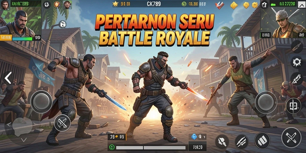 Gameplay seru CK789 dalam aksi Battle Royale.