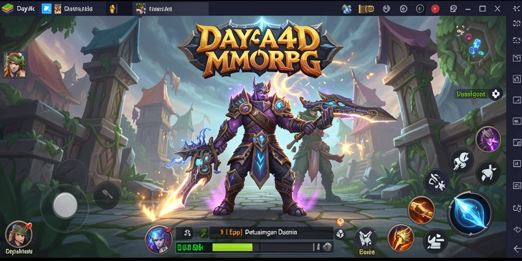 Tampilan gameplay epik dari <strong>DAYA4D</strong> dalam dunia MMORPG.
