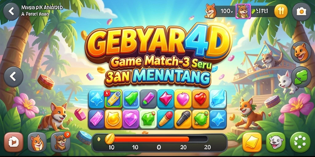 Tampilan menarik dari gameplay GEBYAR4D yang penuh warna.