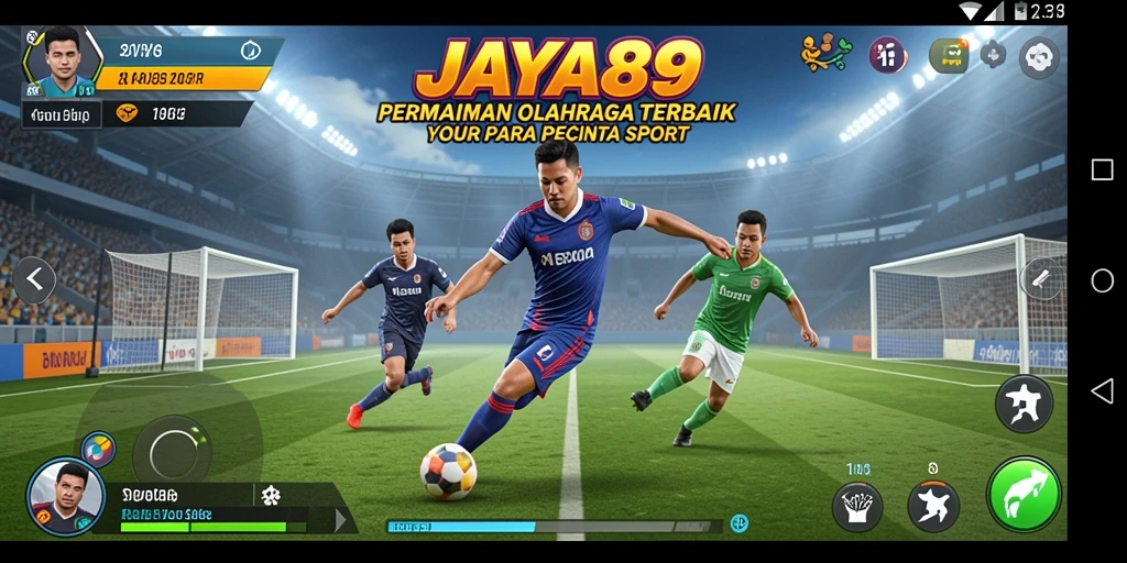 Screenshot gameplay JAYA89 yang menampilkan aksi seru permainan olahraga.