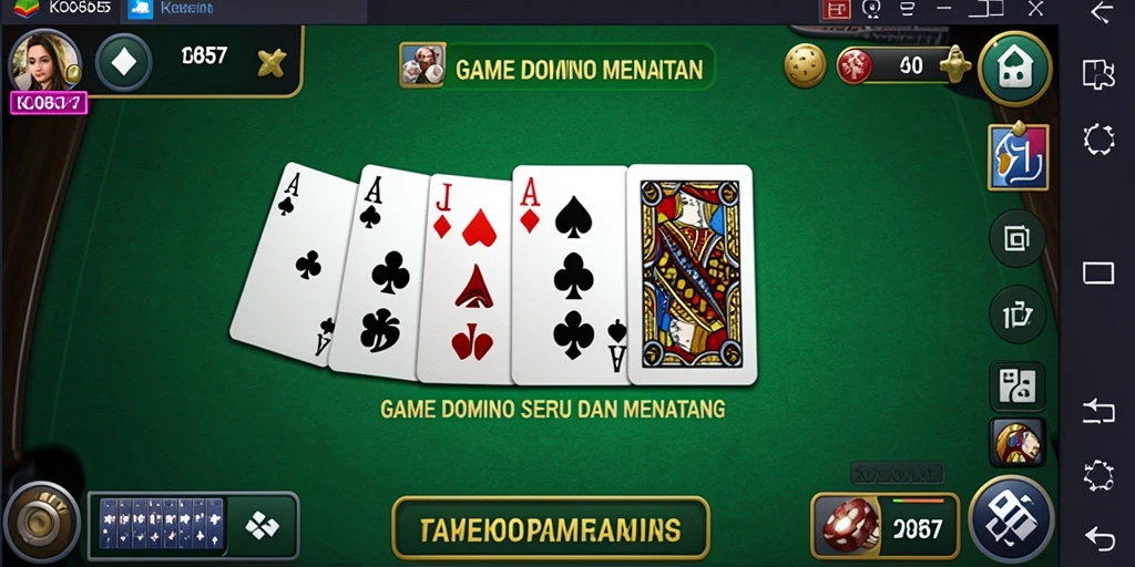 Tampilan menarik dari gameplay Domino di KO857 yang seru.