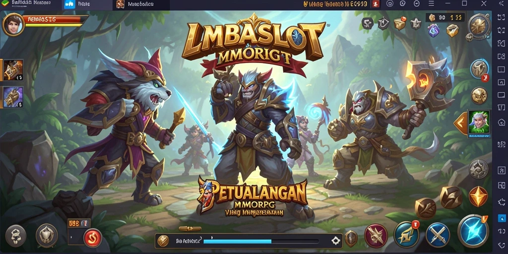 Gameplay LMBASLOT yang menarik dengan aksi pertempuran yang seru.