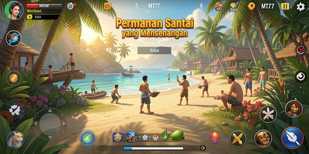 Screenshot utama MT777 memperlihatkan gameplay yang menarik dan menyenangkan.