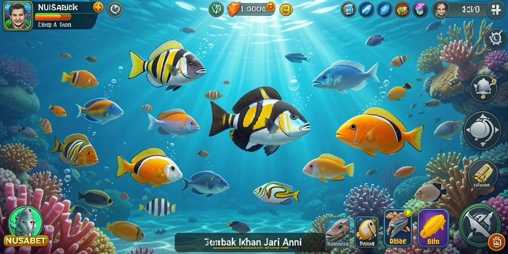 Screenshot gameplay Tembak Ikan NUSABET yang penuh aksi.