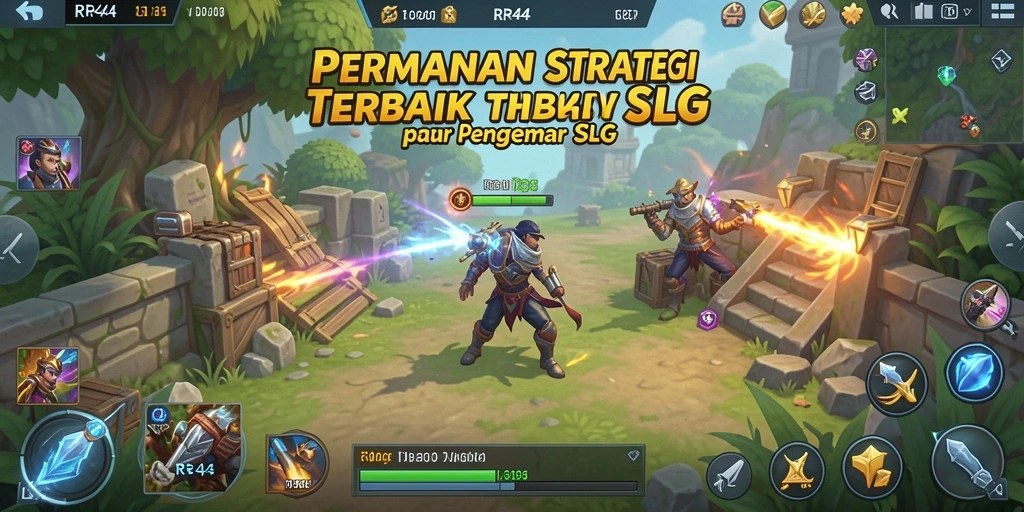 Gameplay menarik dari RR44 dengan elemen strategi SLG yang mendalam.