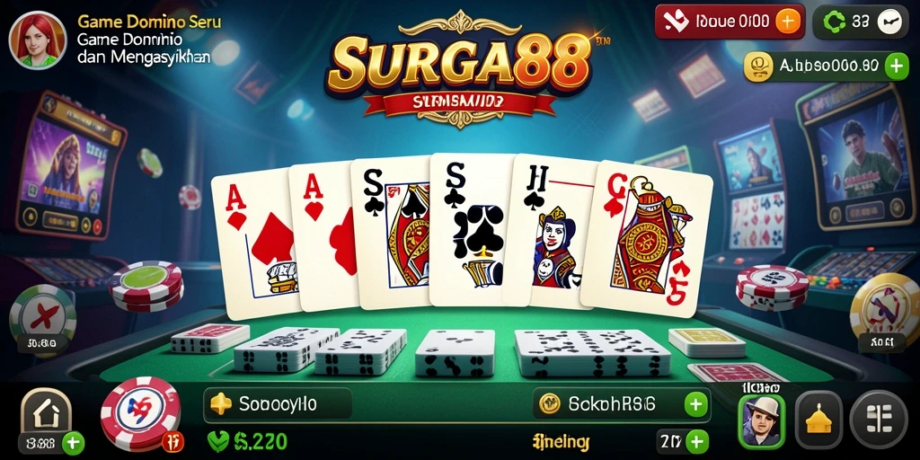 Tampilan gameplay terbaru SURGA88 dengan teman-teman.