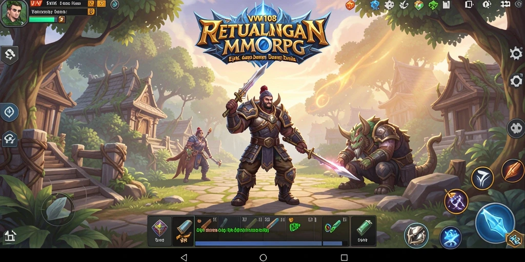 Screenshot menampilkan aksi seru dalam permainan MMORPG VW108.